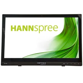 Hannspree Monitor táctil HT161HNB 15.6" / 39.6 cm HD 1366x768 LED multitáctil 10 puntos, con HDMI, VGA, montaje VESA, color Negro