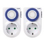 Coati Programador Analógico Diario 16A Blanco IP20 3680W 2uds Temporizador Mecánico