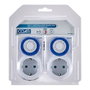 Coati Programador Analógico Diario 16A Blanco IP20 3680W 2uds Temporizador Mecánico