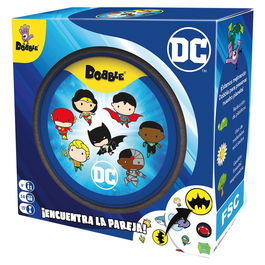 Dobble Dobble DC Universe - Juego de Cartas - 55 Cartas, 5 Modos de Juego, de 2 a 8 Jugadores, a partir de 6 Años, Español - DOBDCU07ES