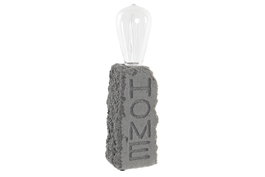 DKD Home Decor Decoración Luminosa LED Resina Gris Oscuro