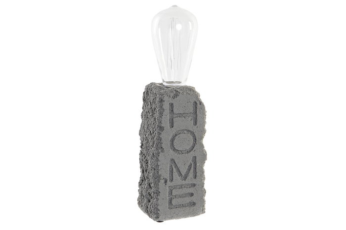 DKD Home Decor Decoración Luminosa LED Resina Gris Oscuro DKD Home Decor Decoración Luminosa LED Resina Gris Oscuro