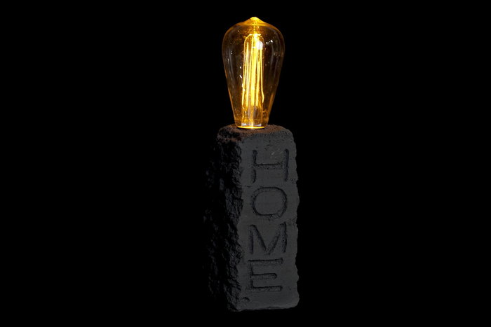 DKD Home Decor Decoración Luminosa LED Resina Gris Oscuro DKD Home Decor Decoración Luminosa LED Resina Gris Oscuro