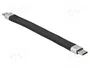 DeLOCK Cable de cinta plana FPC USB Type-C™ a Lightning™ para iPhone™, iPad™ e iPod™ 13 cm