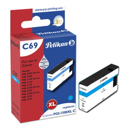 Pelikan C69 Cian Cartucho de Tinta Compatible para Canon PGI-1500XL C