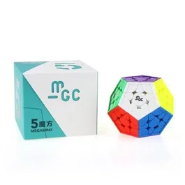 YJ MGC Megaminx M - Cubo de Rubik Megaminx Magnético para Speedcubers, Rompecabezas de Alta Calidad con Caja e Imanes de Recambio