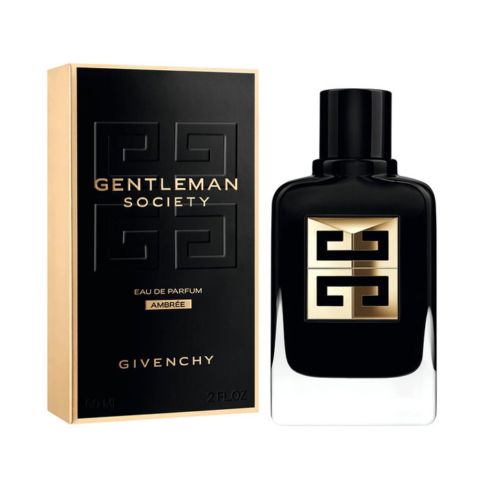 Givenchy Gentleman Society Ambrée Eau de Parfum Vaporizador 60 ml - Fragancia Amaderada con Notas de Vainilla, Cuero y Tabaco para Hombre