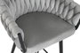 DKD Home Decor Taburete Moderno Gris Negro Poliester Metal 58 x 53 x 101 cm