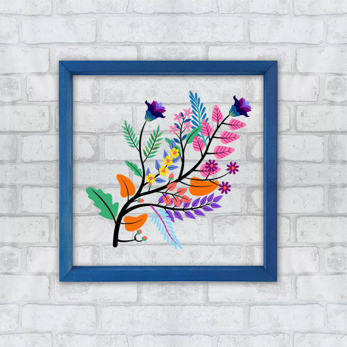 Wallity CAM2761445 Cuadro Decorativo Enmarcado Cristal y Madera 32 x 32 cm Wallity CAM2761445 Cuadro Decorativo Enmarcado Cristal y Madera 32 x 32 cm