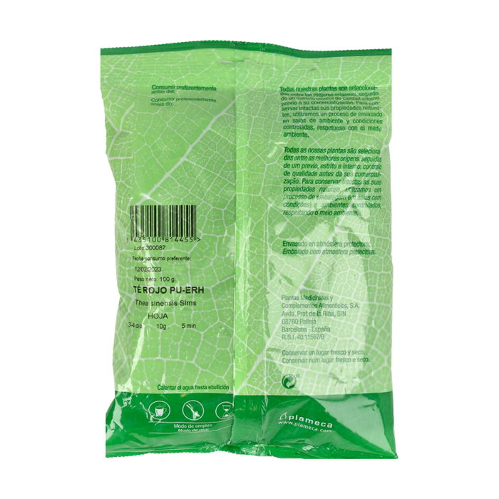 Plameca Té Rojo Pu-Erh 100 g Plameca Té Rojo Pu-Erh 100 g