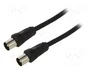 GOOBAY Cable Coaxial de 5m, 75Ω, Negro