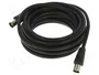 GOOBAY Cable Coaxial de 5m, 75Ω, Negro