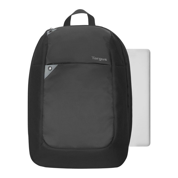 Targus Mochila Intellect TBB565GL para portátil de 15.6 pulg, Negro/Gris