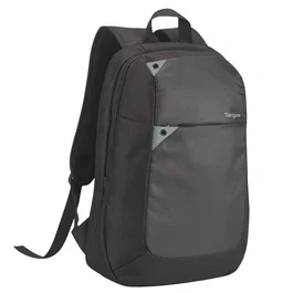 Targus TBB565GL Intellect Mochila para Portátil de 39,6 cm (15.6 pulgadas), Compartimento Acolchado, Carga Lateral, Poliéster Resistente al Agua, Negro y Gris