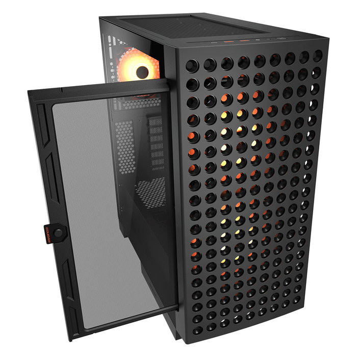 Cougar CGR-5YA2B-RGB Midi Tower Airface ECO, ARGB, Negro