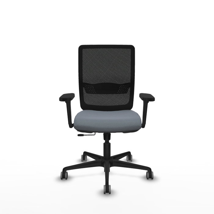 PIQUERAS Y CRESPO Silla de oficina Haches con mecanismo Sincro/Traslack, Gris y Negro PIQUERAS Y CRESPO Silla de oficina Haches con mecanismo Sincro/Traslack, Gris y Negro