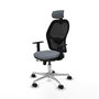 PIQUERAS Y CRESPO Silla de oficina Jorquera Gris y Negro