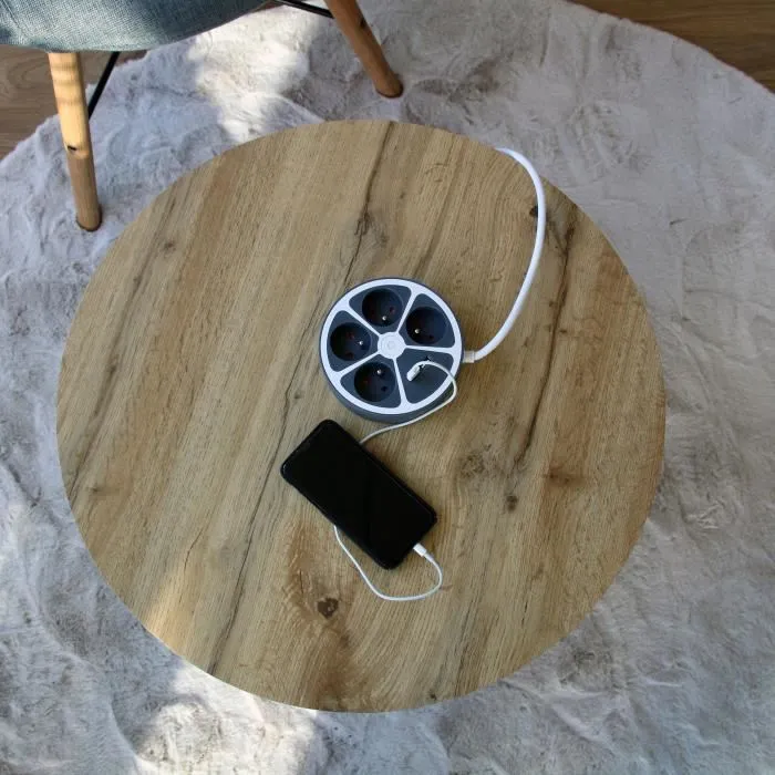 Chacon Multiprise Bureau CHA5411478496526 16A 250V - Max 3680W 4x16A + 2xUSB Cable 1.5m Gris Chacon Multiprise Bureau CHA5411478496526 16A 250V - Max 3680W 4x16A + 2xUSB Cable 1.5m Gris