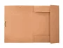 Liderpapel Carpeta Gomas Tres Solapas Ecouse Cartulina 400 gr DIN A4+ Color Kraft Marron