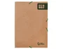 Liderpapel Carpeta Gomas Tres Solapas Ecouse Cartulina 400 gr DIN A4+ Color Kraft Marron