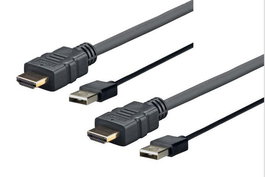 Vivolink Cable HDMI con USB 2.0 5m para Portátil y Escritorio Soporta 1080p@60Hz