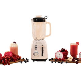 Batidora de Vaso Cecotec Power Black Titanium RetroBeige Beige