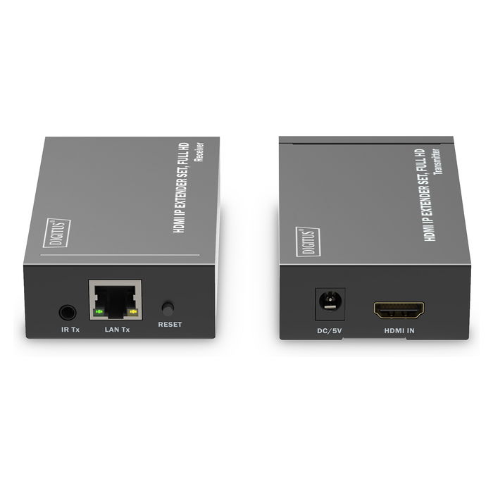 Digitus Extensor HDMI IP Set Full HD 1920 x 1080 Pixeles 120m Alámbrico Negro