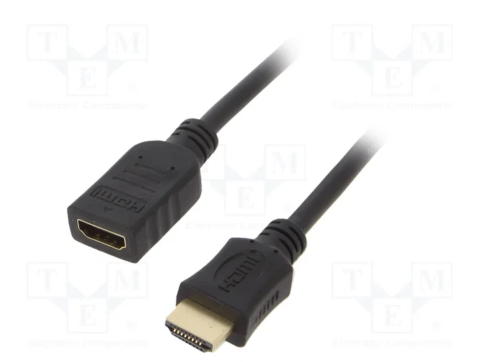 Gembird Cable HDMI de alta velocidad 1.8 m Macho-Hembra Negro