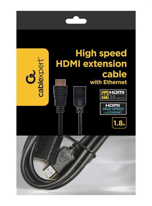 GEMBIRD Cable HDMI de alta velocidad macho-hembra 1,8 m CC-HDMI4X-6