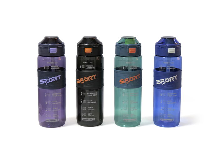 Bewinner Botella Sport Agua Transparente 800ml (12 Unidades)