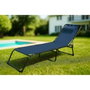 Marbueno Pack de 2 Tumbonas Plegables de Acero Azul