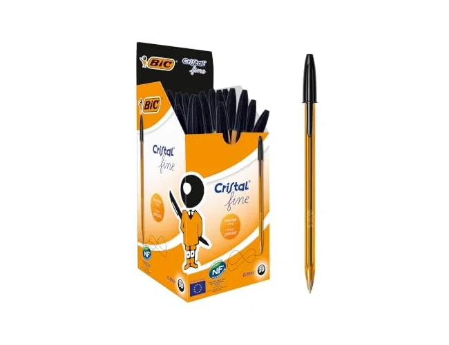 BIC Cristal Original Fine Negro Caja de 50 unidades
