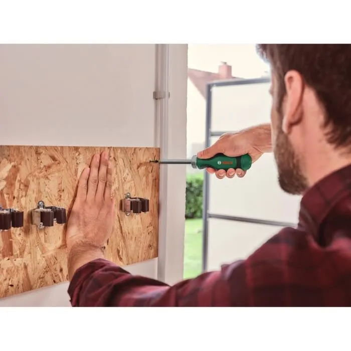 Bosch BOS4053423302233 Destornillador de Carraca con 12 Puntas Bosch BOS4053423302233 Destornillador de Carraca con 12 Puntas