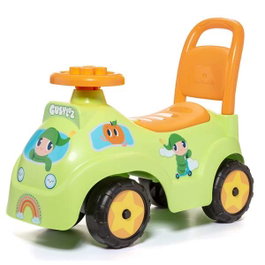 Molto Correpasillos Gusy Luz con Bloques, Juguete de Empuje para Niños de 1 Año, 55.5x24x26.5 cm, Idiomas: Español e Inglés