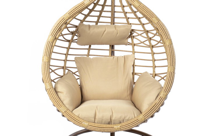 DKD Home Decor Sillon Colgante Terraza Y Jardin Coleccion Breeze Marron Beige 70 x 110 x 90 cm DKD Home Decor Sillon Colgante Terraza Y Jardin Coleccion Breeze Marron Beige 70 x 110 x 90 cm