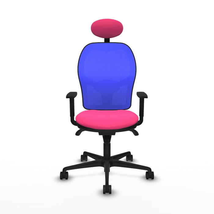 PIQUERAS Y CRESPO Silla de oficina Jorquera con mecanismo Sincro, Rosa y Azul PIQUERAS Y CRESPO Silla de oficina Jorquera con mecanismo Sincro, Rosa y Azul