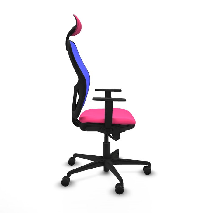 PIQUERAS Y CRESPO Silla de oficina Jorquera con mecanismo Sincro, Rosa y Azul PIQUERAS Y CRESPO Silla de oficina Jorquera con mecanismo Sincro, Rosa y Azul