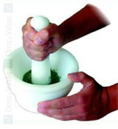 DURPLASTIC POLIT Mortero de Cocina Utensilio, 18 cm