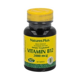 NATURES PLUS Vitamina B12 2000mcg 60 comprimidos