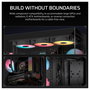 Corsair 3500X RS-R ARGB Midi Tower Caja PC Negro con Cristal Templado, ATX/EATX/microATX/Mini-ITX, 7 Ranuras, 3 Ventiladores 120mm, USB-C, Para Gaming