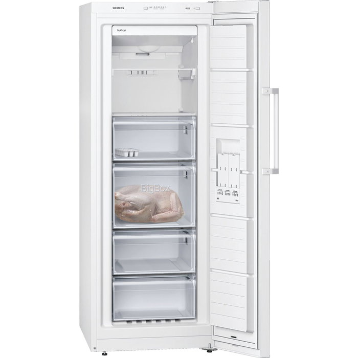 Siemens iQ300 GS29NVWEP Congelador Vertical Independiente 200 L Blanco