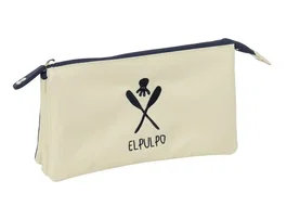 Safta Bolso Escolar Portatodo Triple El Pulpo Basics