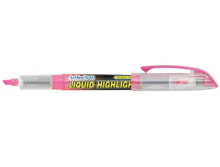 Artline EK-640 Rotulador Fluorescente Rosa Punta Biselada Trazo 1-3,5 mm