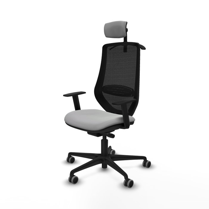 PIQUERAS Y CRESPO Silla de oficina Mardos con Mecanismo Sincro/Traslack Gris claro y Negro PIQUERAS Y CRESPO Silla de oficina Mardos con Mecanismo Sincro/Traslack Gris claro y Negro