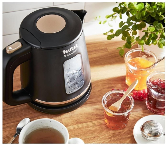 Tefal Includeo KI5338 Hervidor Eléctrico 1 L Negro