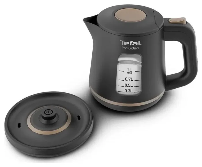 Tefal Includeo KI5338 Hervidor Eléctrico 1 L Negro