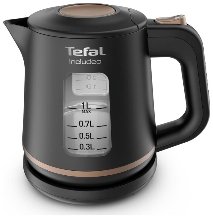 Tefal Includeo KI5338 Hervidor Eléctrico 1 L Negro