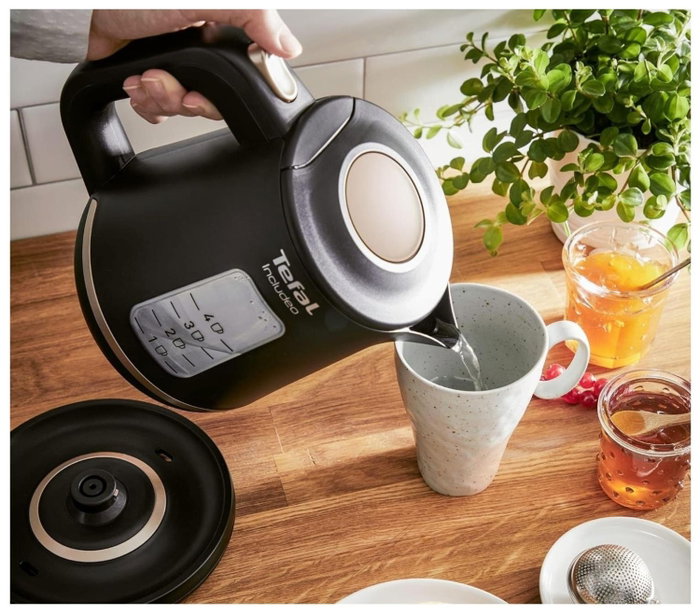 Tefal Includeo KI5338 Hervidor Eléctrico 1 L Negro