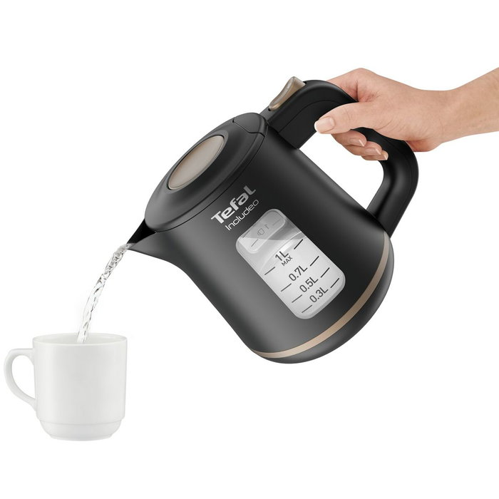 Tefal Includeo KI5338 Hervidor Eléctrico 1 L Negro