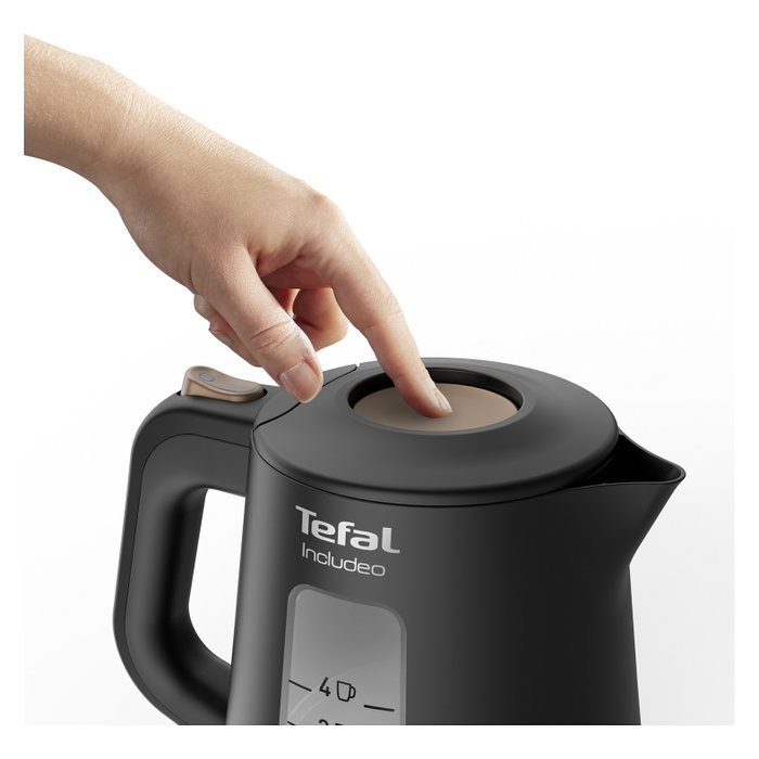 Tefal Includeo KI5338 Hervidor Eléctrico 1 L Negro